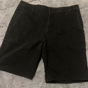 Black cargo shorts